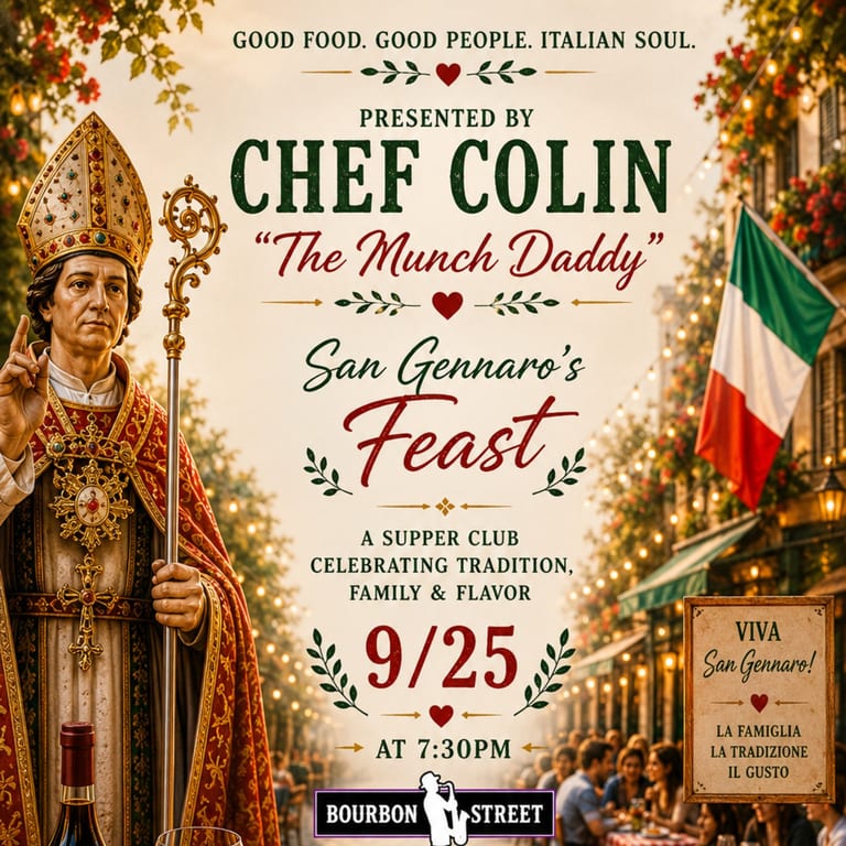 Supper Club with Chef Colin "The Munch Daddy"